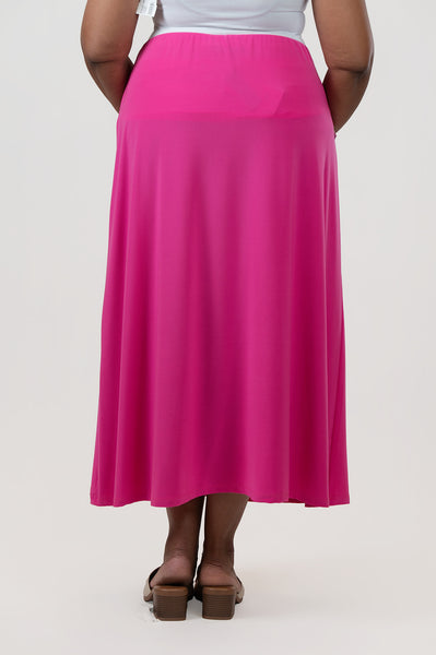YNot A-Line Pull-On Maxi Skirt - Azalea Pink – Rippe's