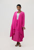 Image of YNot Open Front Hi/Low Duster-Length Cardigan - Azalea Pink