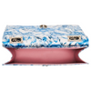Image of Betsey Johnson Faux Pearl Trim Bow Crossbody Bag - Blue Toile