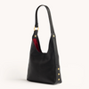 Image of Hammitt Tim Medium Shoulder Bag - Black/Brushed Gold
