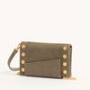 Image of Hammitt Levy Wallet - Pewter/Brushed Gold/Red Zip
