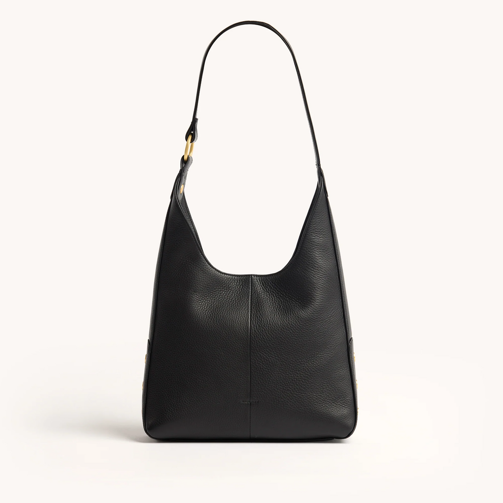 Hammitt Tim Medium Shoulder Bag - Black/Brushed Gold