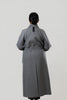 Image of Rafaello Cashmere Blend Maxi Wrap Coat - Grey
