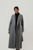 Image of Rafaello Cashmere Blend Maxi Wrap Coat - Grey