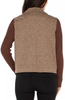 Image of Liverpool Shacket with Sweater Knit Sleeves - Brown/Camel Herringbone