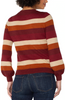 Image of Liverpool Long Sleeve Crew Neck Sweater - Burgundy Multi Stripe