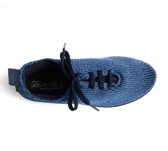 Arcopedico Lace Up Knit Shoe - Denim