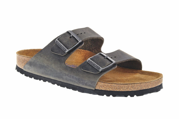 Birkenstock Arizona Soft Footbed Iron Oiled Leather