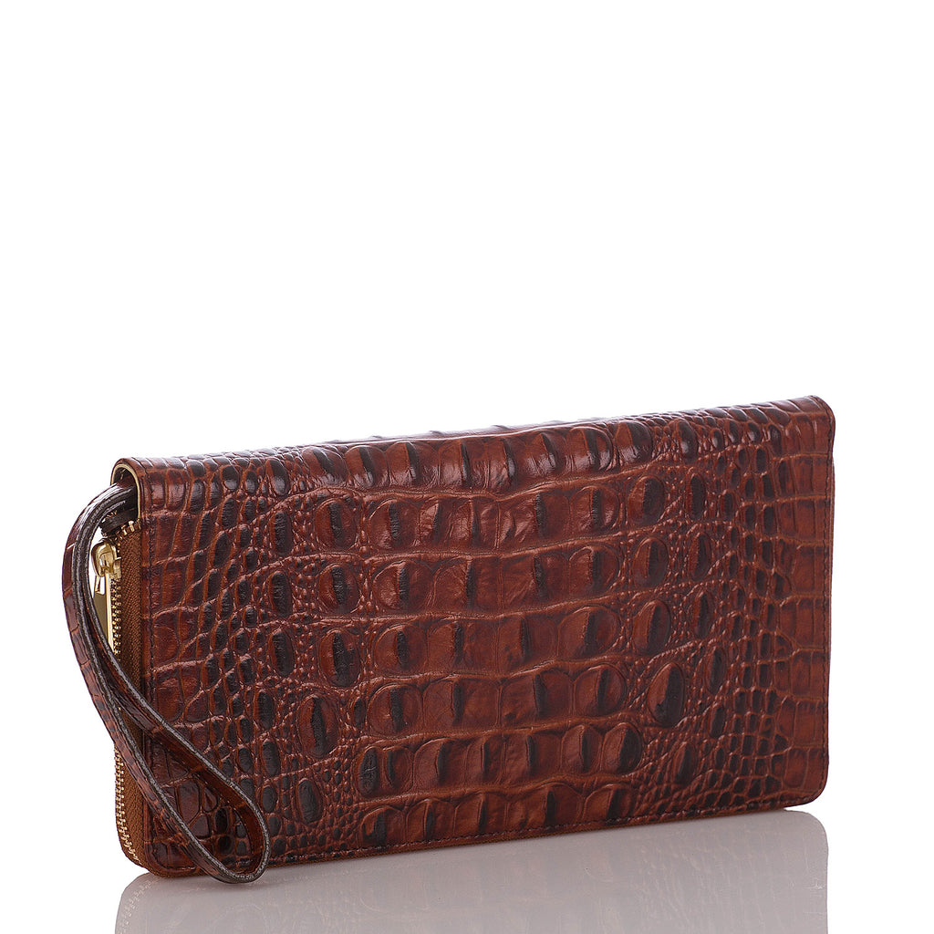 Brahmin Skyler Clutch Wallet - Pecan Melbourne