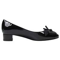 J. Reneé Cameo Block Heel Bow Toe Pump - Black