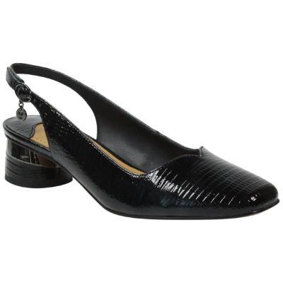 J. Reneé Taveta Low Heel Slingback - Black