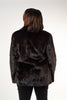 Image of Rippe's Furs Mink Fur Wing Collar Jacket - Mahogany
