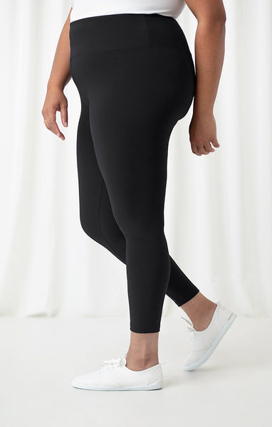 Sympli Nu Yoke Legging Plus Size - Black