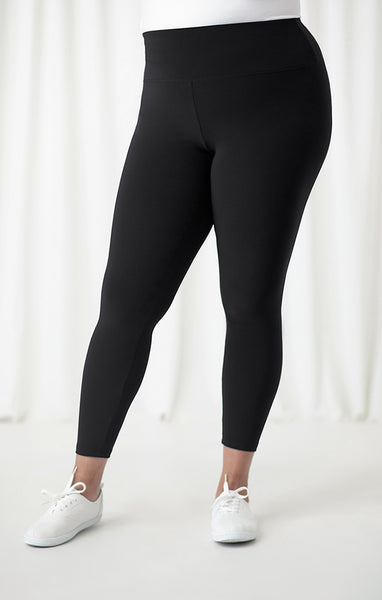 Sympli Nu Yoke Legging Plus Size - Black