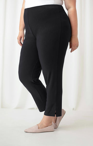 Sympli Narrow Pant Midi Plus Size - Black