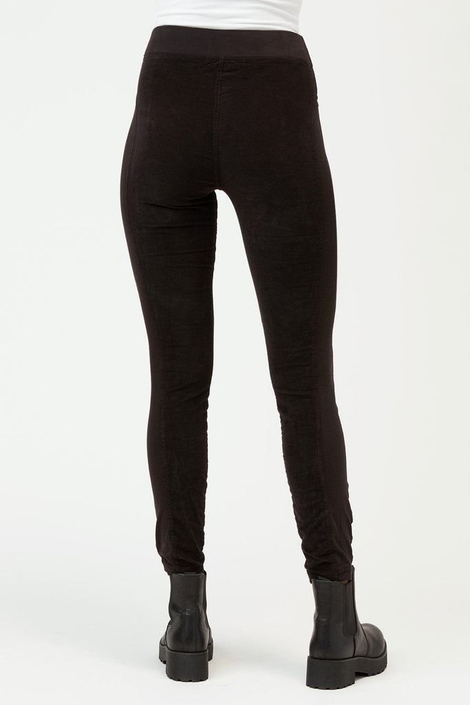 XCVI Oslo Ruched Cord Legging - Black