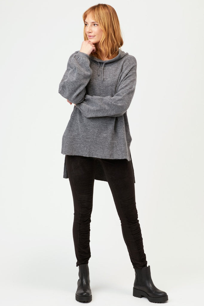 XCVI Oslo Ruched Cord Legging - Black