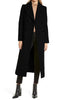 Image of Kenneth Cole Double Breasted Wool Blend Maxi Coat - Black