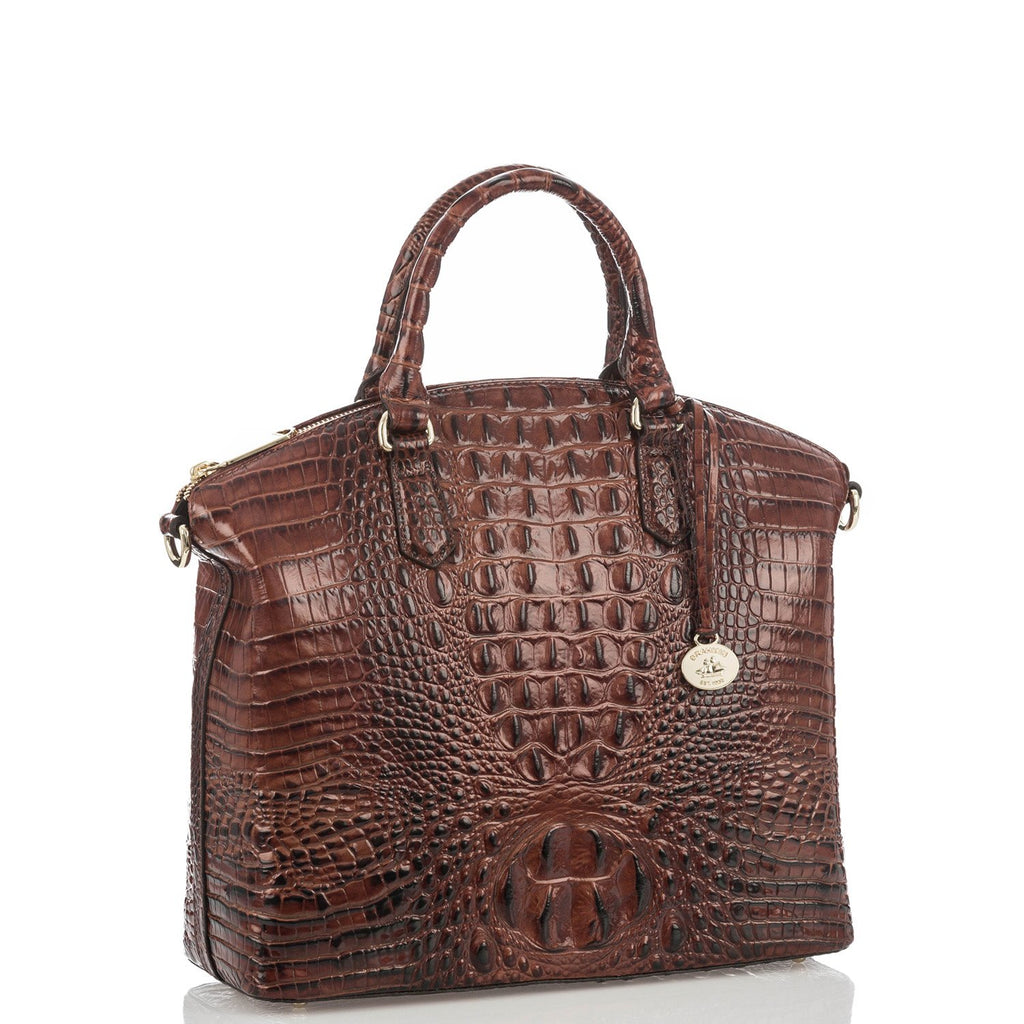 Brahmin Large Duxbury Satchel - Pecan Melbourne