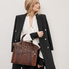 Image of Brahmin Large Duxbury Satchel - Pecan Melbourne
