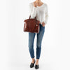 Image of Brahmin Large Duxbury Satchel - Pecan Melbourne