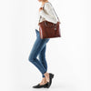 Image of Brahmin Large Duxbury Satchel - Pecan Melbourne