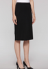 Image of Ming Wang Below the Knee Straight Knit Skirt - Black