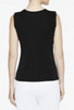 Image of Ming Wang Long Scoop Neck Knit Tank - Black
