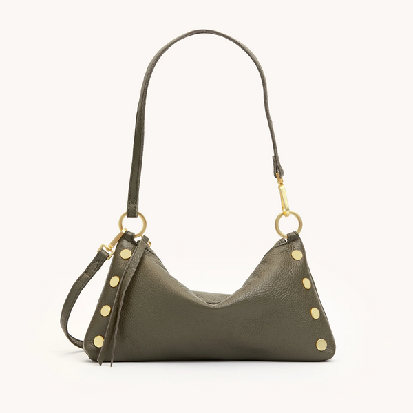 Hammitt Kyle Small Shoulder Bag - Olive Pebble/Brushed Gold