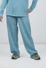 Image of Picadilly Wide-Leg Pull-On Knit Pants - Stone Blue