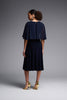 Image of Joseph Ribkoff Silky Knit Fit & Flare Dress - Midnight