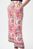 Image of Joseph Ribkoff Retro Print Woven Culotte - Vanilla/Multicolor