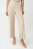 Image of Joseph Ribkoff Pleated Scuba Crepe Wide Leg Pull On Pant - Moonstone