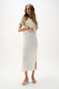 Image of Joseph Ribkoff Textured Knit Pencil Skirt - Vanilla