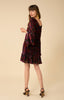 Image of Hale Bob Salome Silk Floral Velvet Burnout Dress - Pink