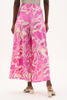 Image of Joseph Ribkoff Silky Knit Floral Print Culotte Pants - Beige/Pink