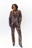 Image of AZI Cheetah Print Single Button Blazer - Cheetah