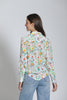 Image of APNY Apparel Button Front Long Sleeve Floral Print Blouse - White/Multicolor