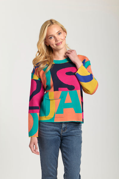 APNY Apparel Alphabet Sweater - Multicolor