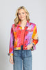Image of APNY Apparel Prism Print Jean Jacket - Multicolor