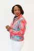 Image of APNY Apparel Brushstroke Tie-Dye Print Denim Jacket - Multicolor