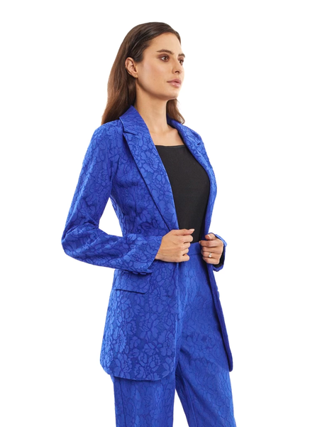 Adore Apparel Button Front Lace Jacket - Royal Blue *Take an EXTRA 1/2 Off*