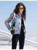 Image of Adore Apparel Floral Fantasy Embroidered Denim Jacket - Blue/Multicolor
