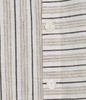 Image of Ali Miles Asymmetric Stripe Linen Blouse - Khaki Stripe