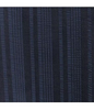 Image of Ali Miles Textured Stripe Wire Collar Tab Sleeve Blouse - Dark Navy
