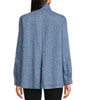 Image of Ali Miles Shadow Leopard Print Blouse - Chambray Print