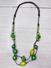 Image of Alisha.D Double Strand Chunky Bead Adjustable Necklace - Green/Black