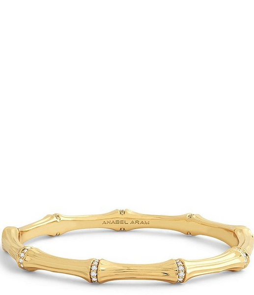 Anabel Aram Bamboo Hinged Bangle Bracelet
