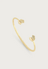 Image of Anabel Aram Sculpted Butterfly Open Bangle