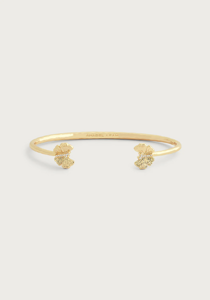 Anabel Aram Sculpted Butterfly Open Bangle